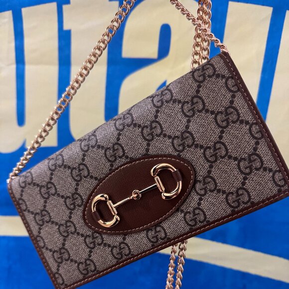 Gucci Horsebit 1955 chain crossbody bag - Picture 1 of 7